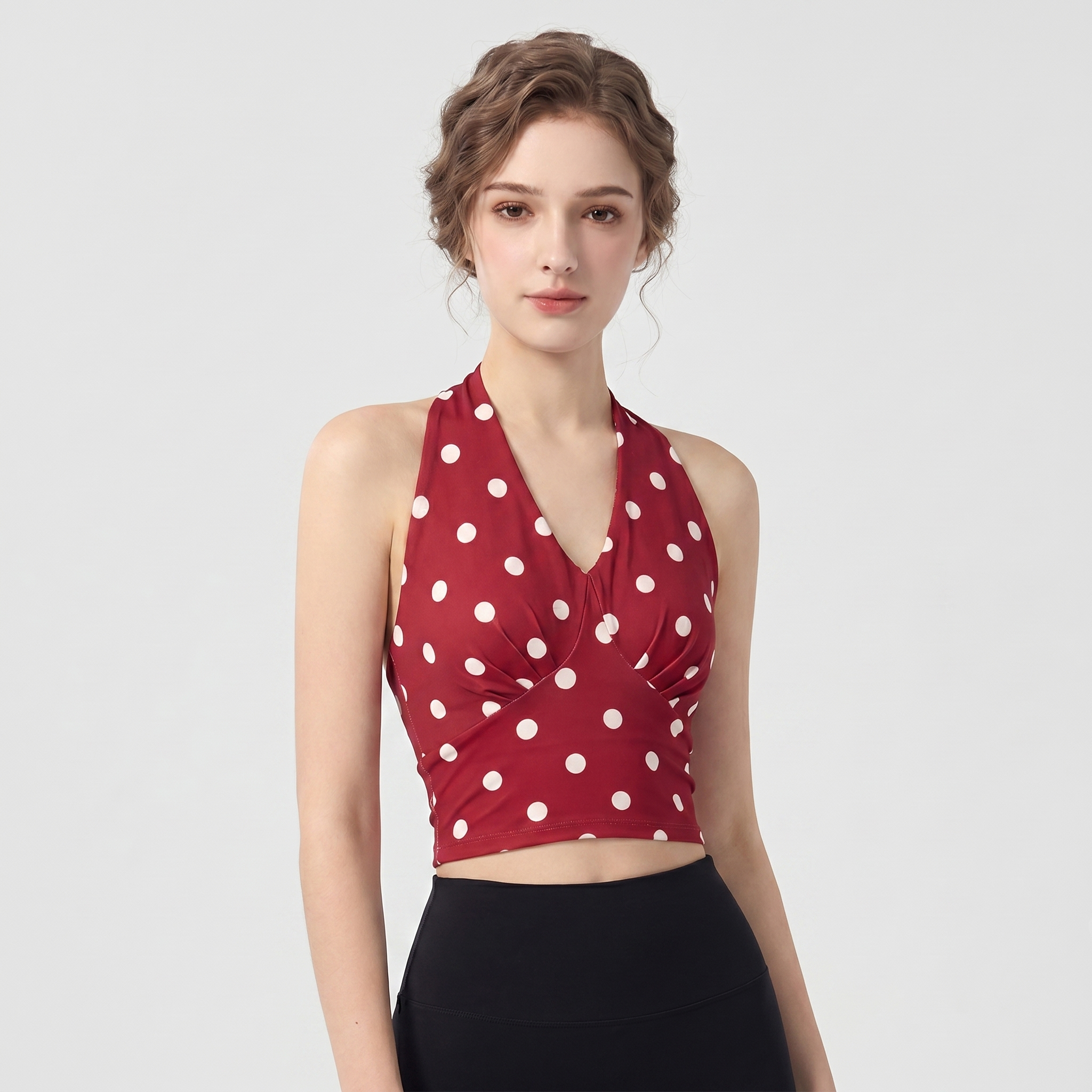 Pilates Yoga Wrap Top - Women's Comfortable Sports Bra for Pilates