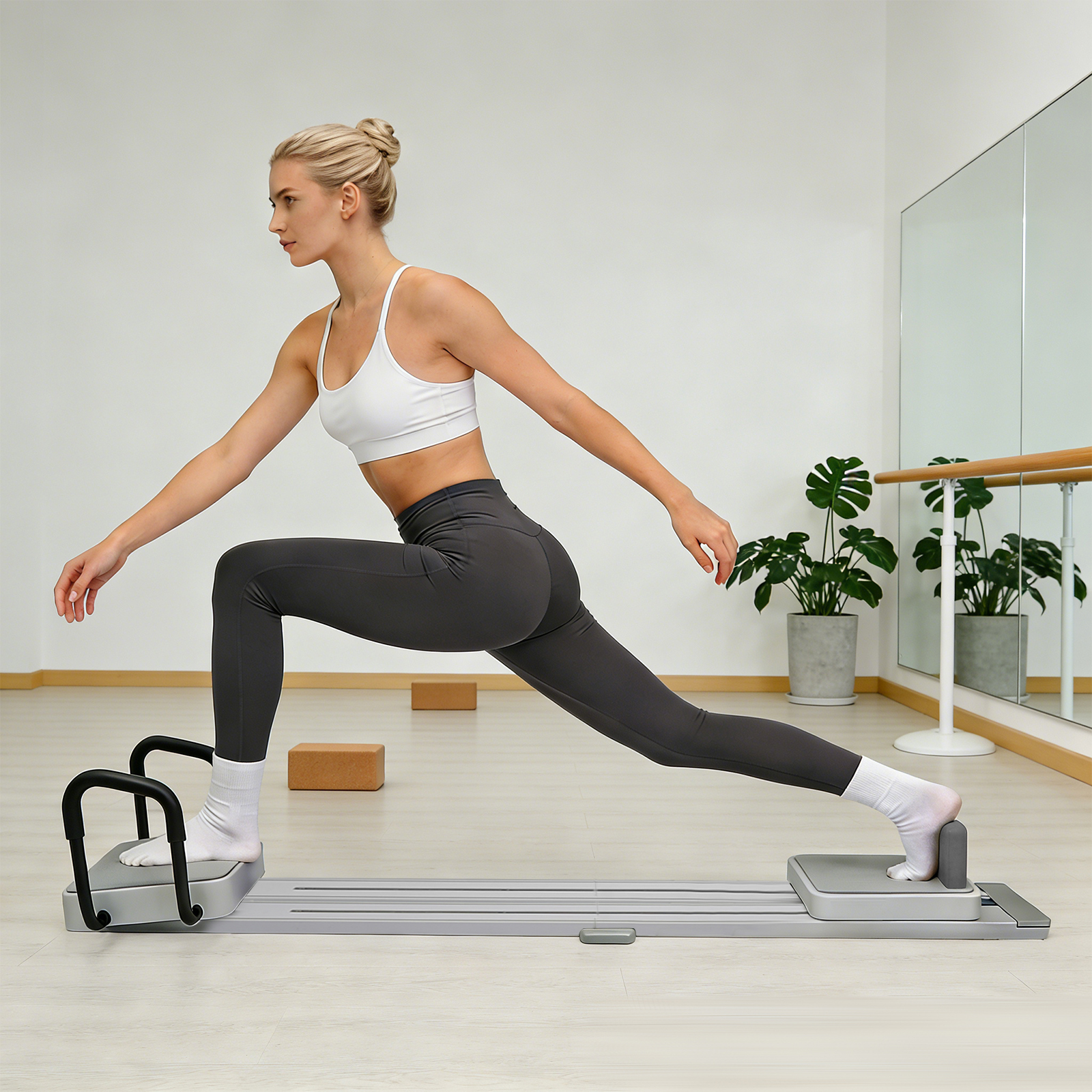Pilates Yoga Machine - Multi-Functional Pilates Board Pilates Ski Machine