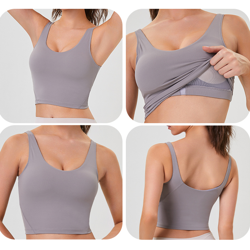 Pilates Yoga Wrap Top - Women Yoga Vest Workout Pilates Activewear