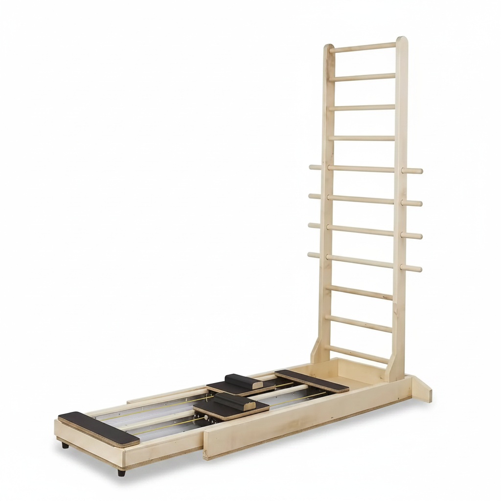 Pilates Yoga Reformer - Pilates Reformer, Maple Wood Dual-Track Core