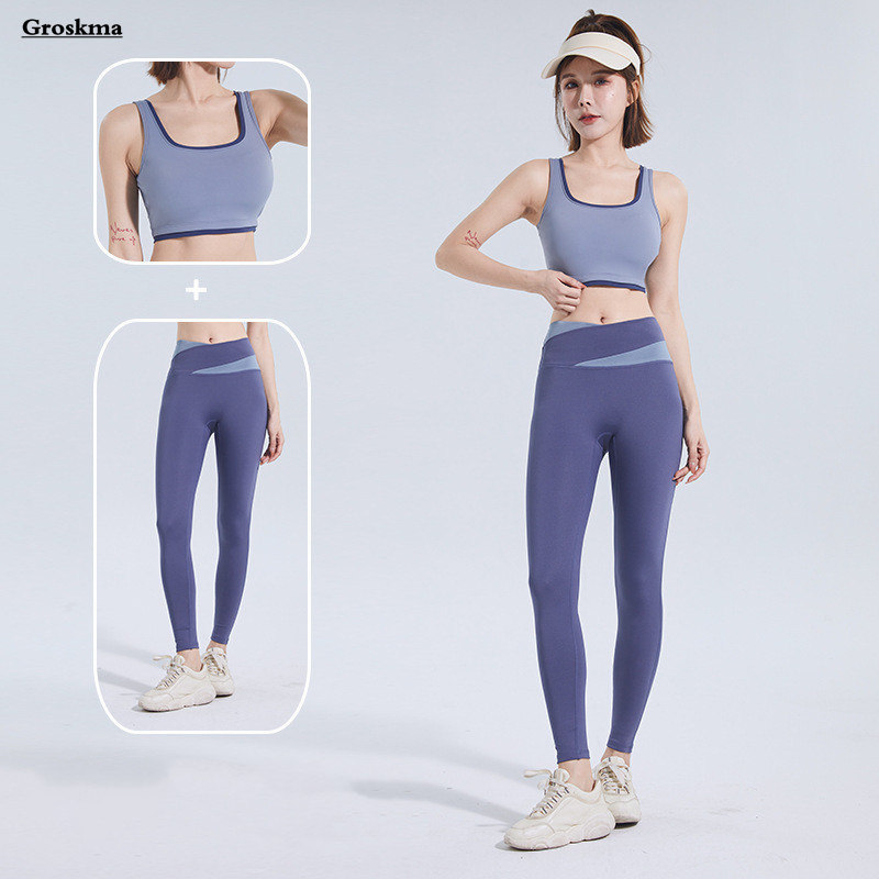 Quick Dry Women Yoga Two Piece - Pilates Yoga Legging ulasan dan harga