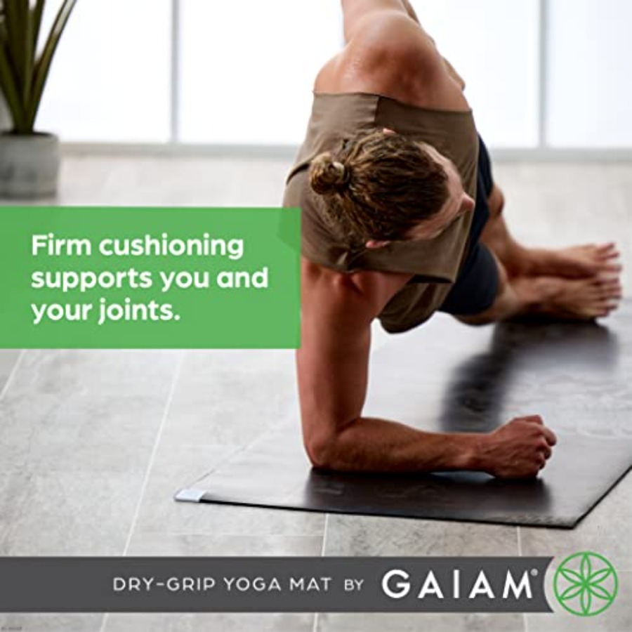 Dry-Grip Yoga Mat - 5mm Thick  - Pilates Yoga Or ulasan dan harga