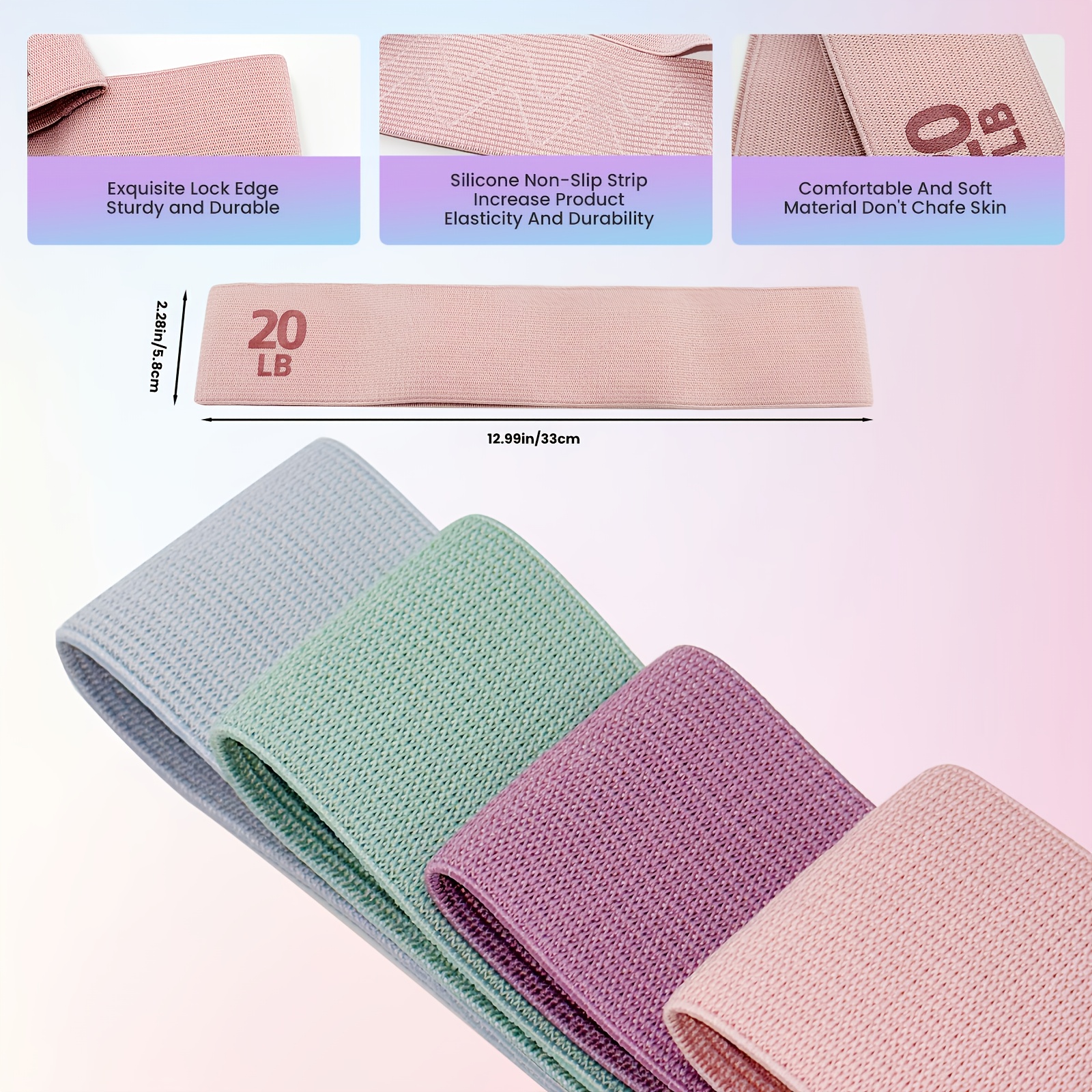 1Pc/4Pcs Fitness Resistance Ba - Pilates Yoga Body ulasan dan harga