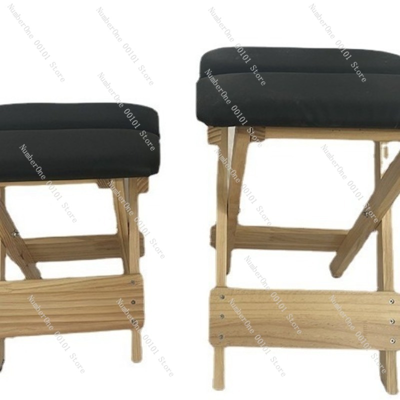 Solid Wood Folding Yoga Stool  - Pilates Yoga Chair ulasan dan harga