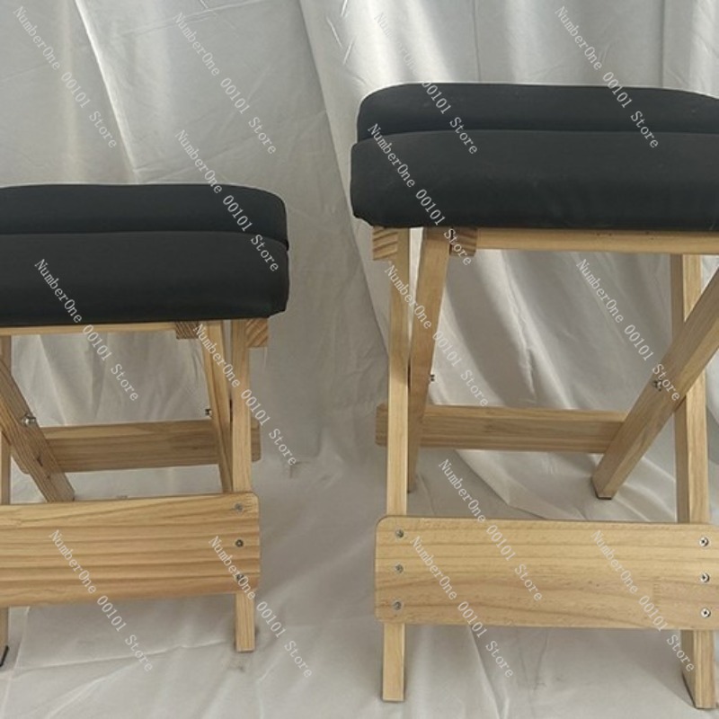 Solid Wood Folding Yoga Stool  - Pilates Yoga Chair ulasan dan harga