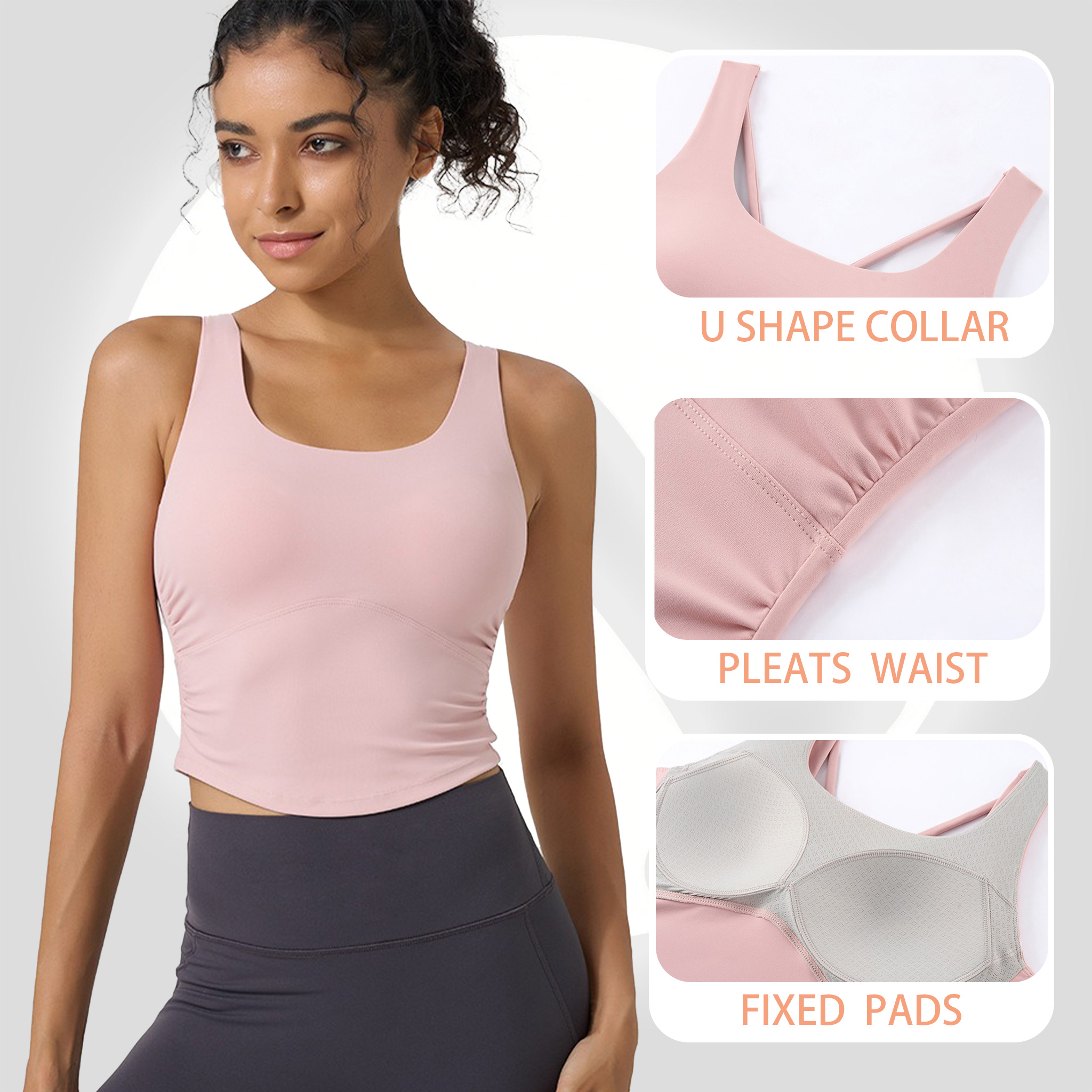 Women's Fixed Cup Yoga Sports  - Pilates Yoga Wrap Top ulasan dan harga