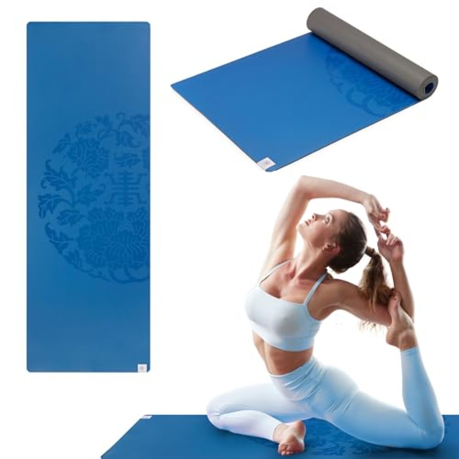Dry-Grip Yoga Mat - 5mm Thick  - Pilates Yoga Or ulasan dan harga