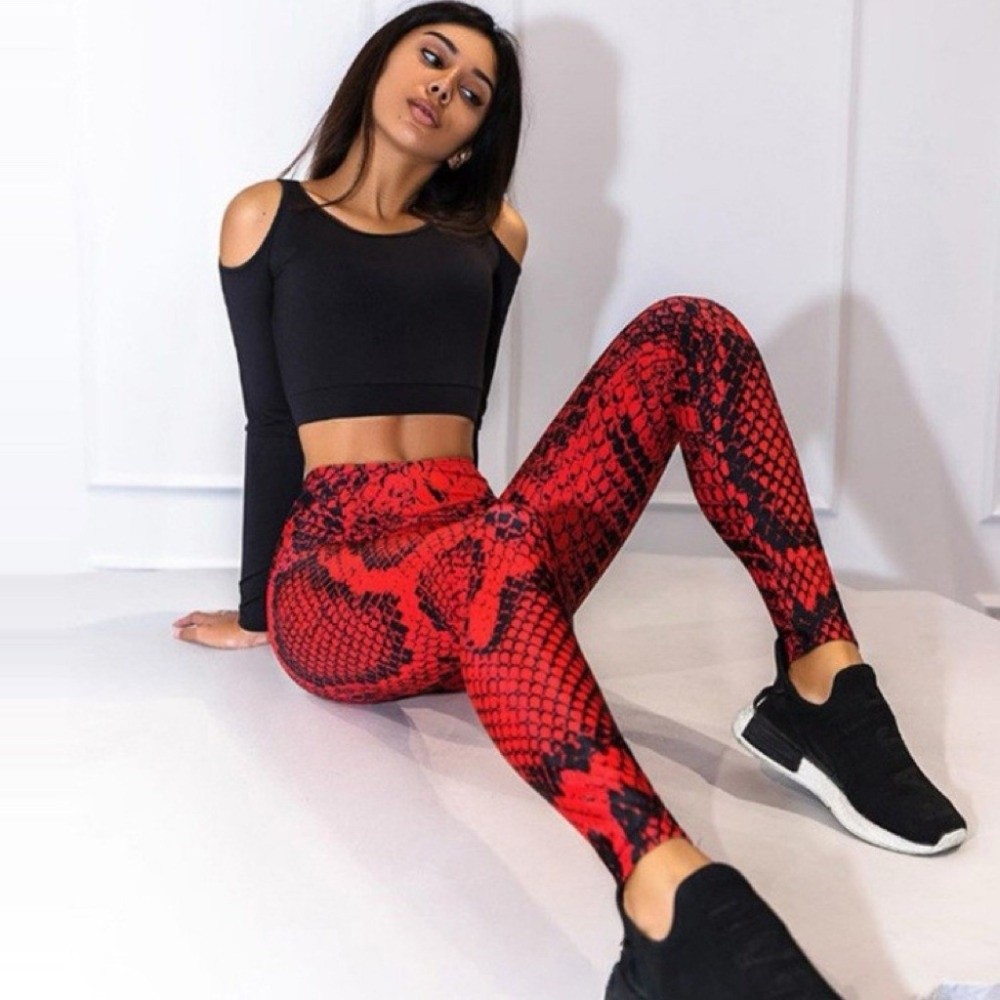 Serpentine Snake Print Legging - Pilates Yoga Legging ulasan dan harga