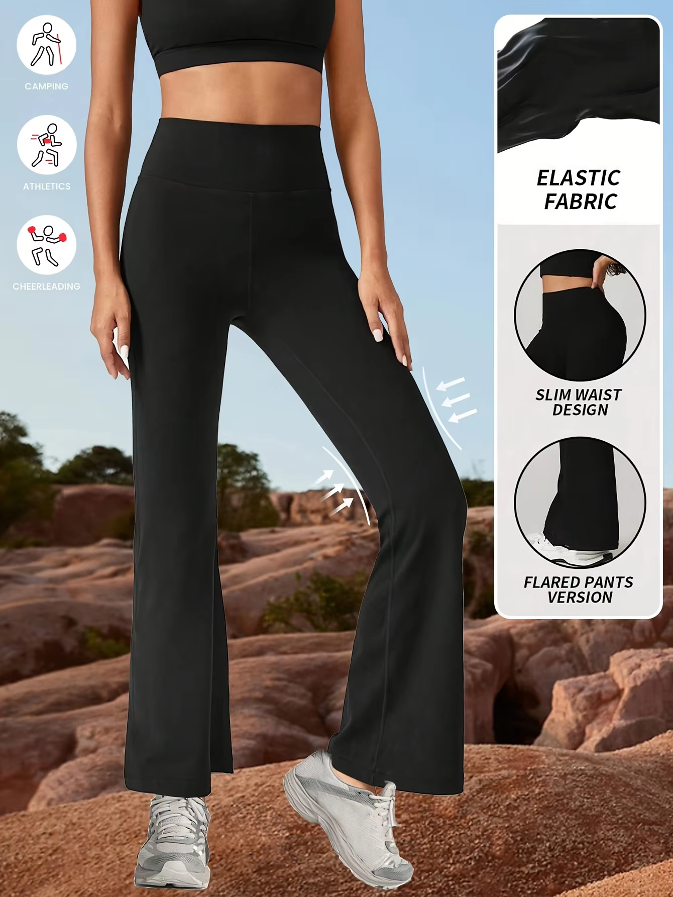 Womens Yoga Pants Flared Leggi - Pilates Yoga Legging ulasan dan harga