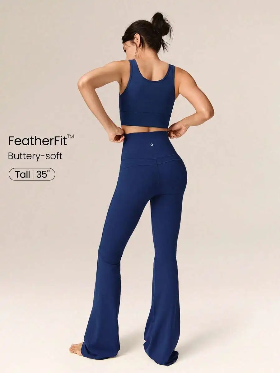Ultra Long Flare Leggings For  - Pilates Yoga Studio ulasan dan harga