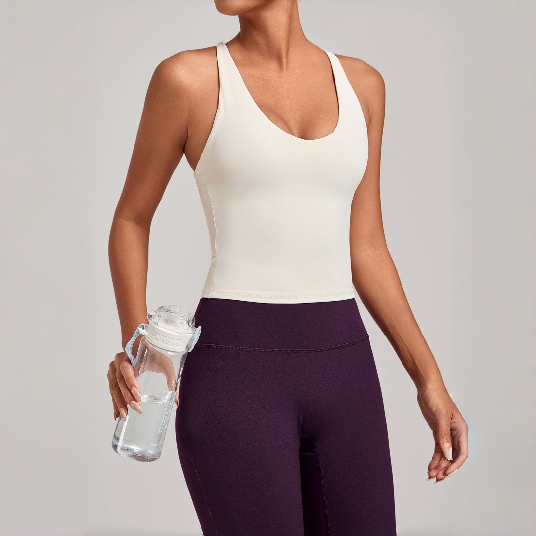 New Women's Yoga Vest Crossed  - Pilates Yoga Wrap Top ulasan dan harga